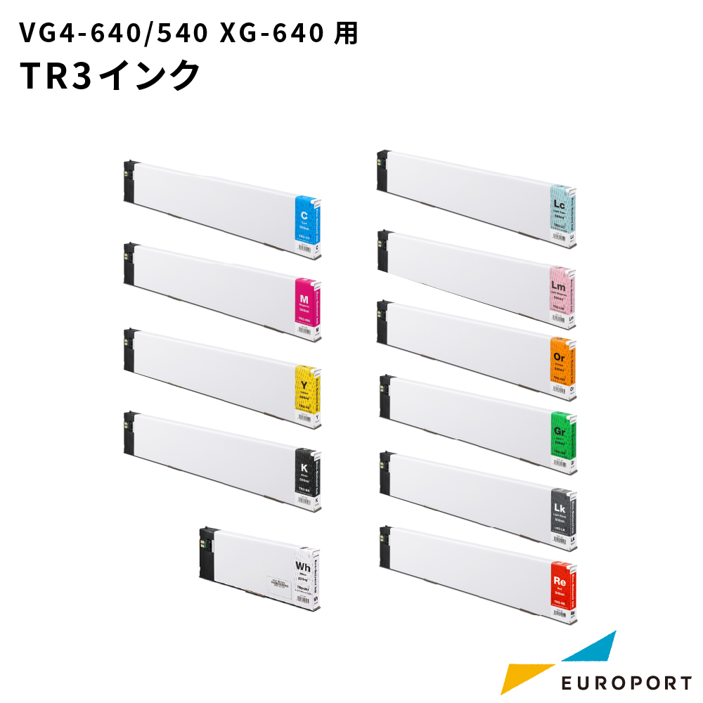 ローランドDG TR3 エコソルベントインク 500ml（ホワイトのみ220ml） [RO-TR3]