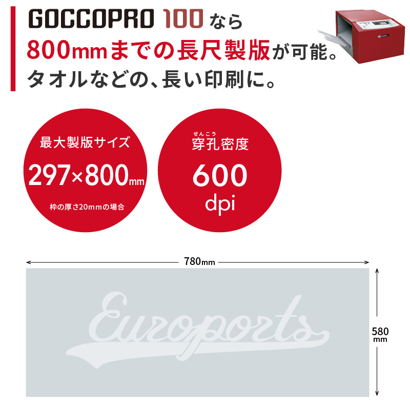 シルクプリント デジタルスクリーン製版機 GOCCOPRO 100 理想科学工業 RISO-1961 | ユーロポート株式会社