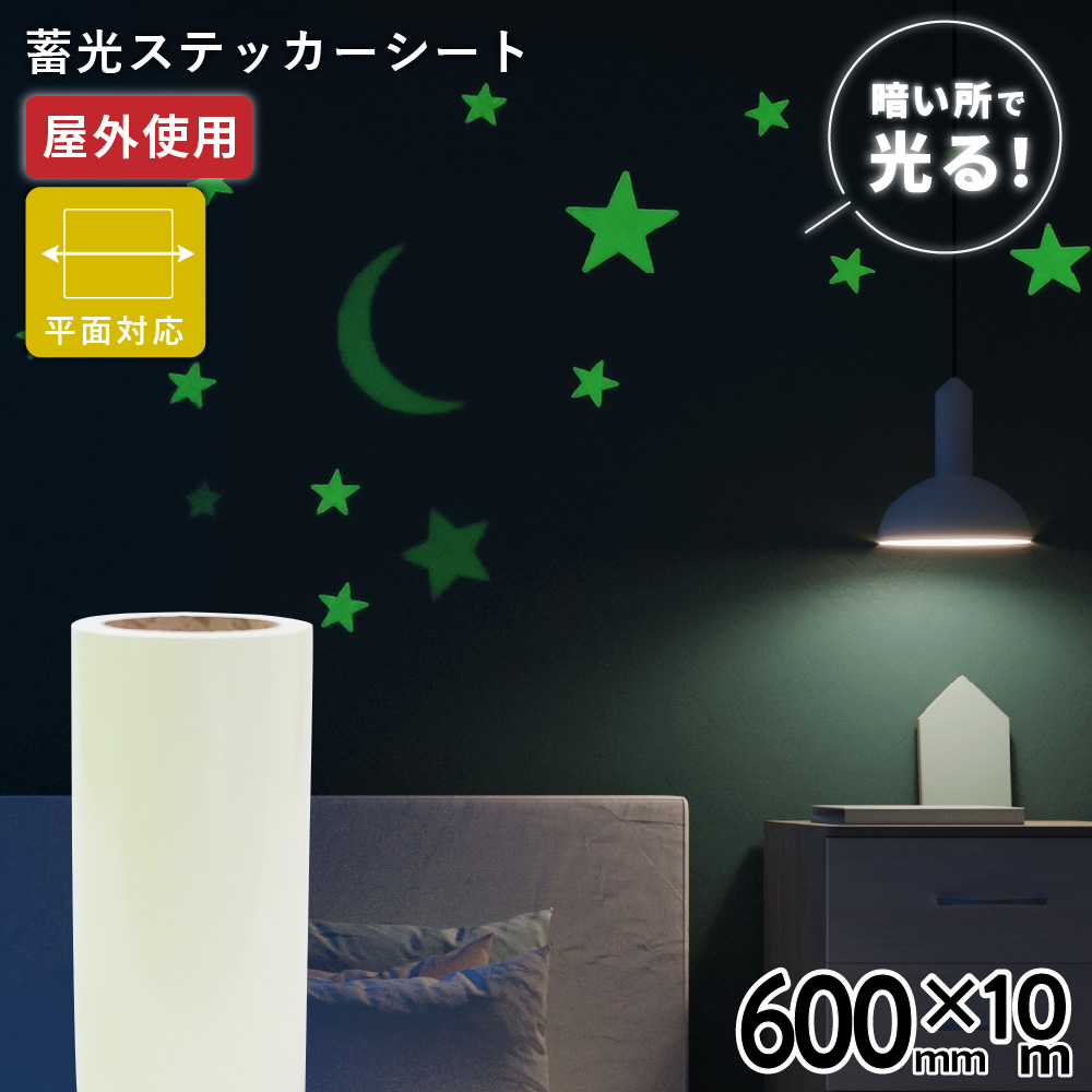 蓄光ルミナス TLX [600mm幅×10mロール] カッティング用ステッカーシート [TLX-03F]