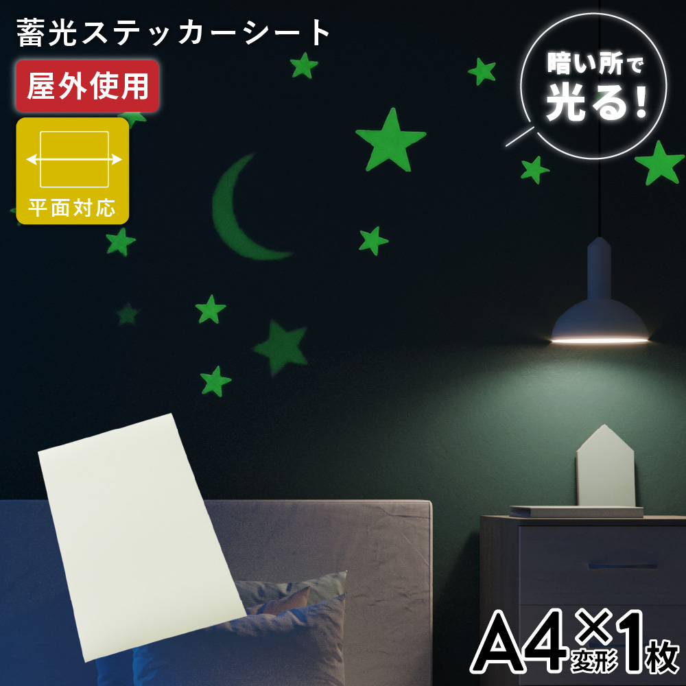 蓄光ルミナス TLX [A4変形判 (195mm×300mm) 1枚] カッティング用ステッカーシート [A4-TLX-13-C]