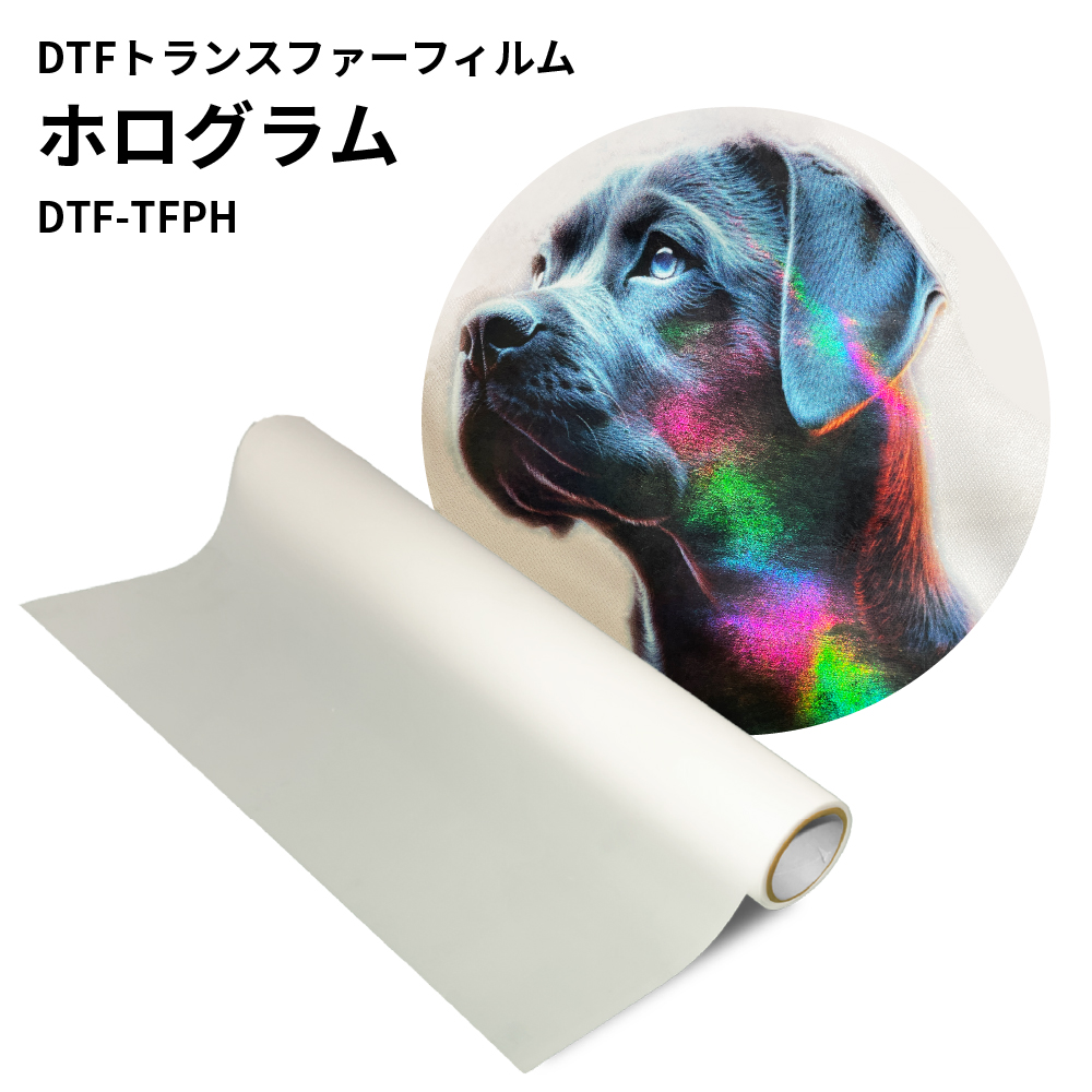 DTFトランスファーフィルム ホログラム 600mm×100mロール [DTF-TFPH]