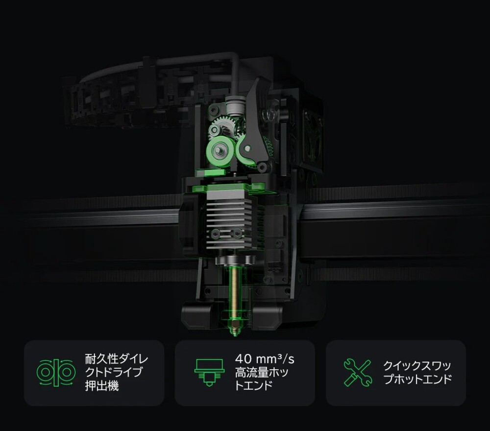 K2 ダイレクトドライブエクストルーダー 自動磁気カッター