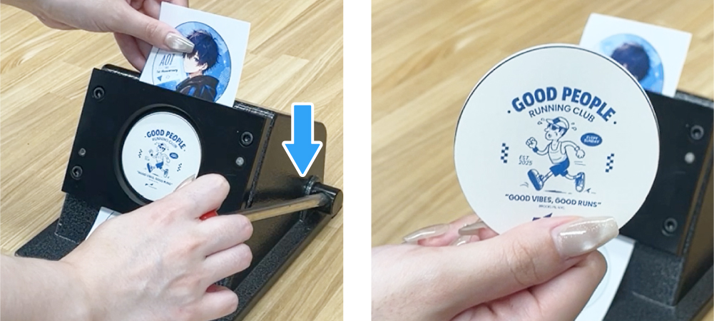 スタンドカッターでのカット方法