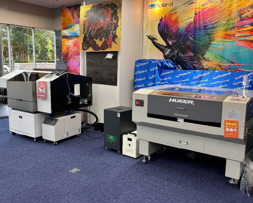 機械展示の様子