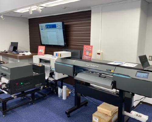 DTFプリンターの展示