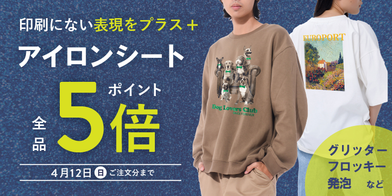アイロンシート ポイント5倍（4/12（日）まで）