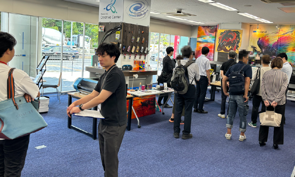 DTFプリンターの展示