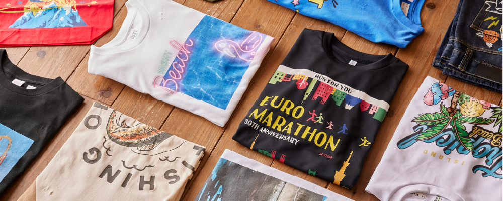 DTFプリントされたTシャツ