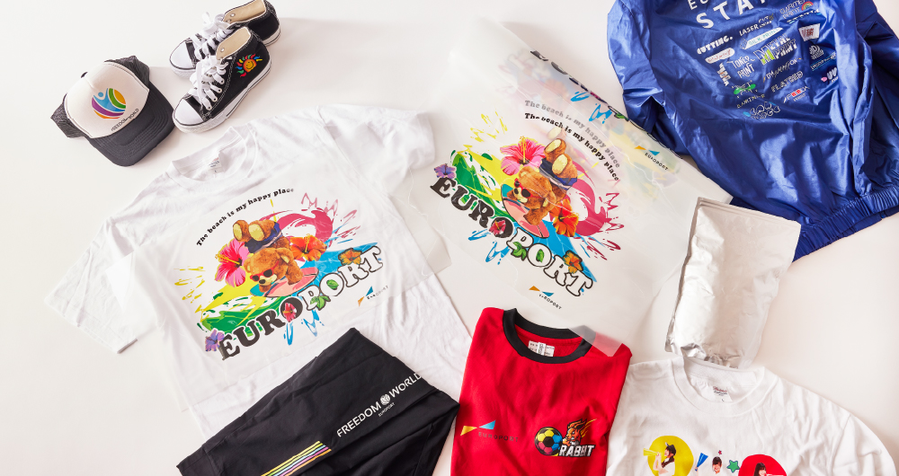 DTFプリントしたサンプル