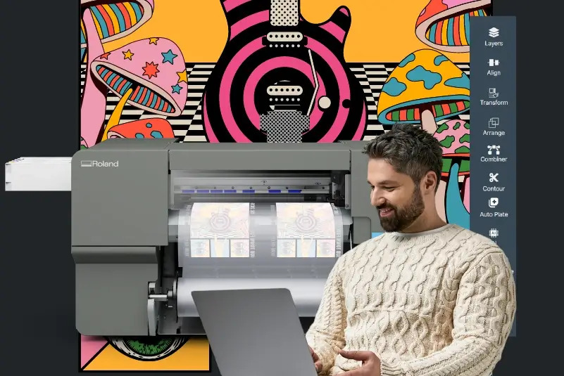 Roland DG Connect Designerの操作画面