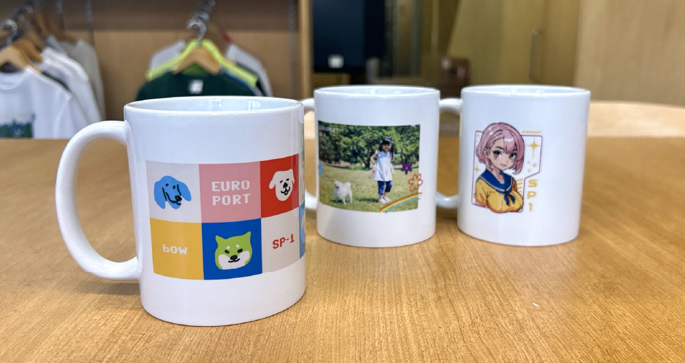 プリントしたマグカップ