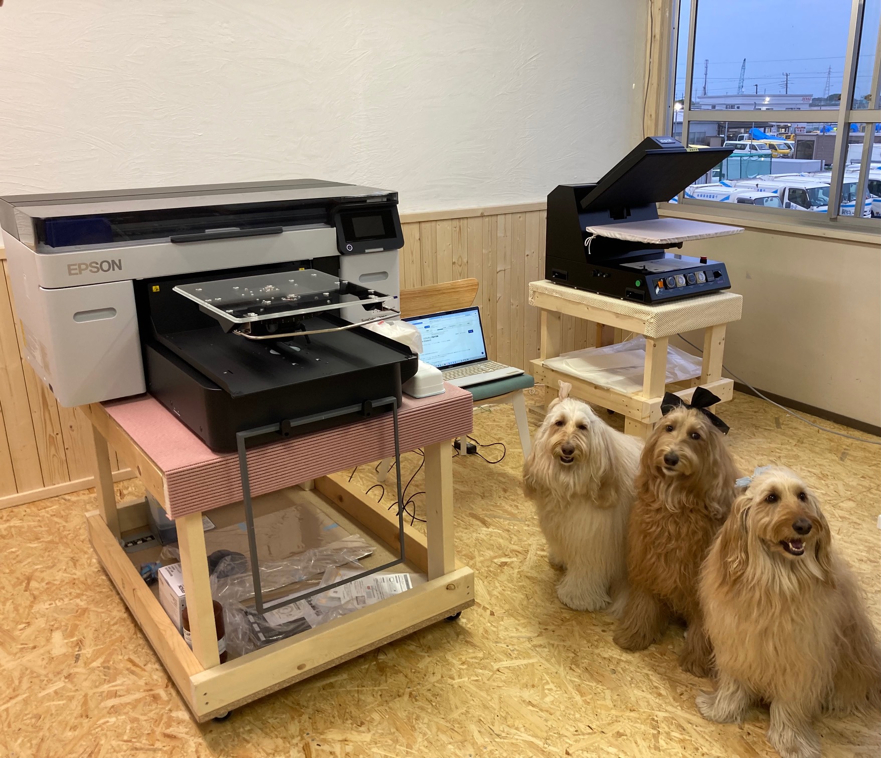 機械導入の様子