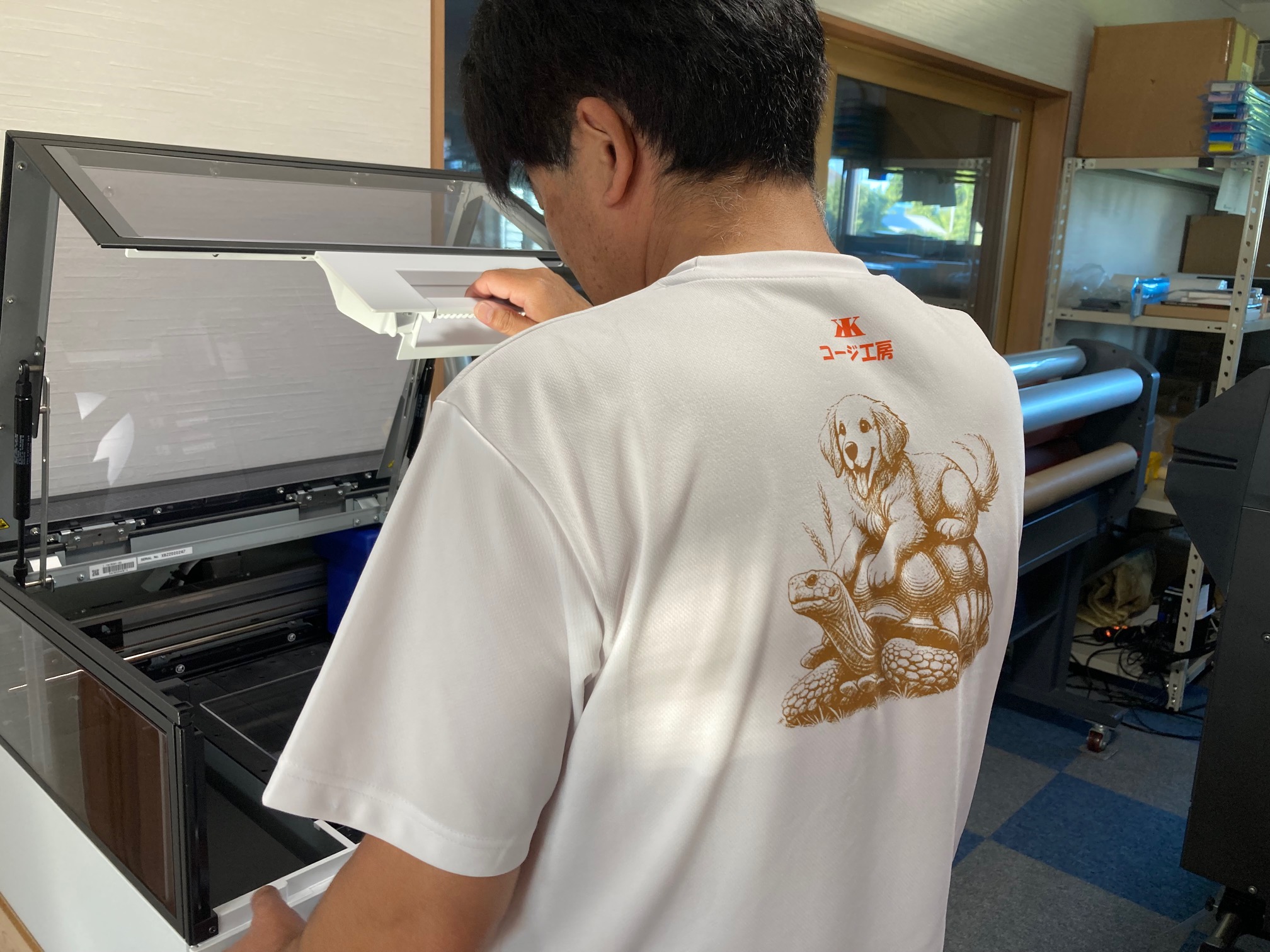 機械導入の様子