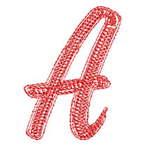 チェーンステッチフォント