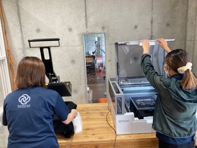 機械導入の様子