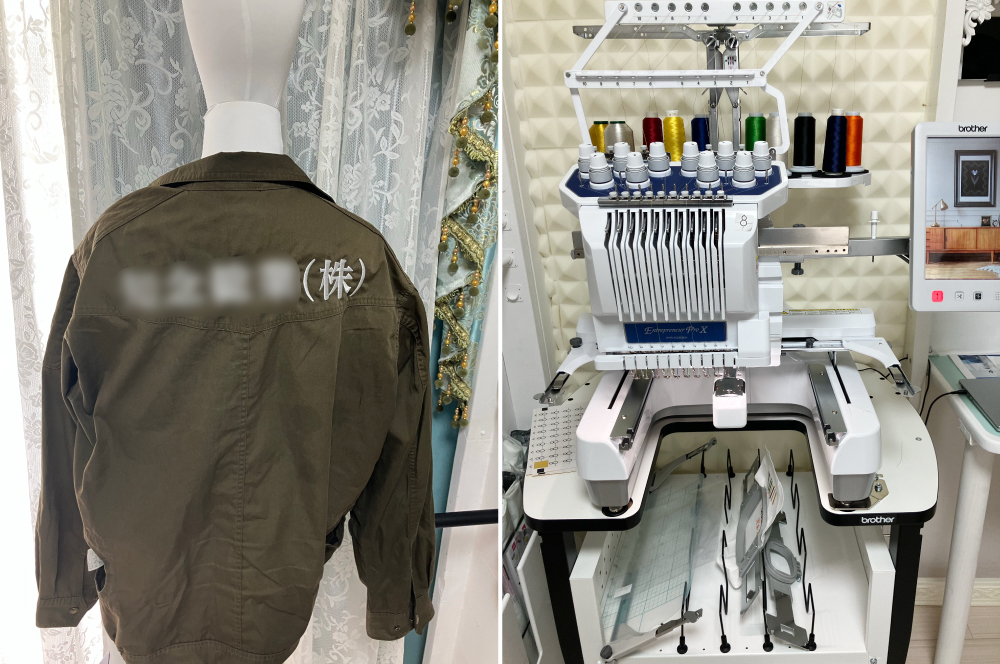 導入いただいたPR1055Xと作成物