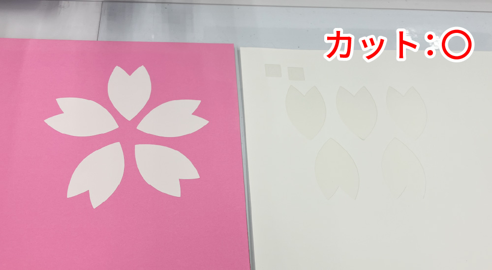 シール用紙（ハーフカット）
