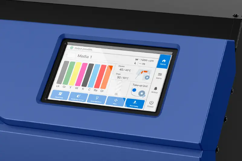 直感的な操作を実現するカラー液晶画面