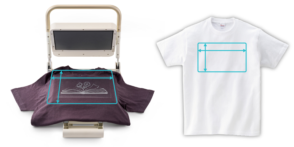 cloChe ヒーターサイズ Tシャツ 対応 プレス範囲