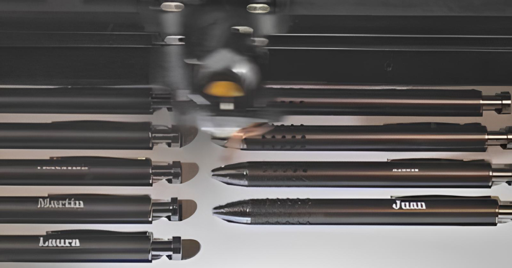 ノベルティへの彫刻