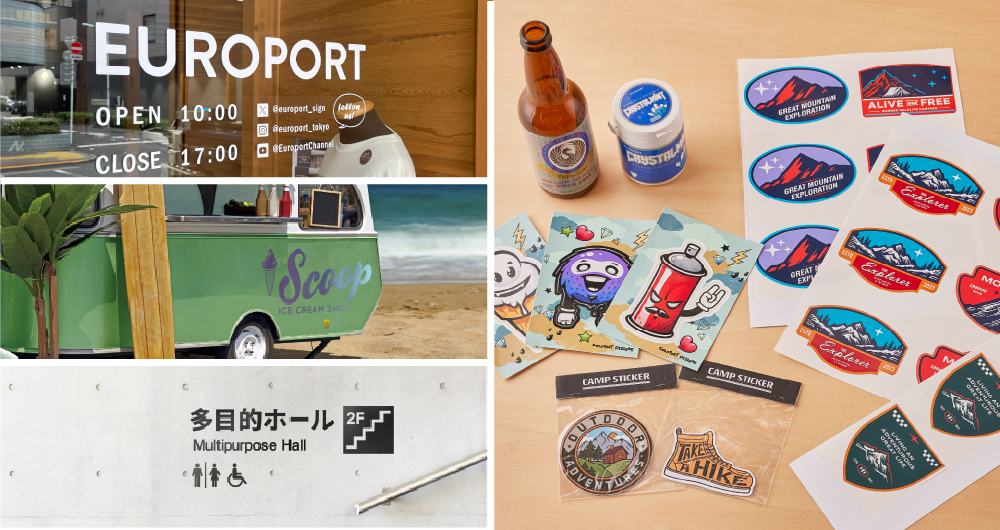 フルカラーダイカットステッカー 量産サンプル