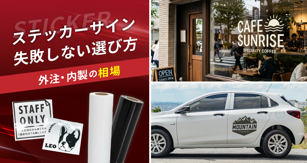 ステッカーサイン製作