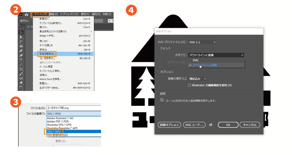 書き出し