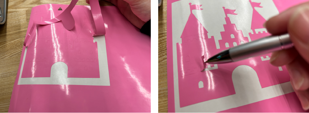 カス取りの様子