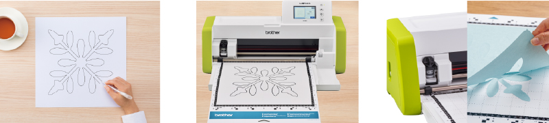 ScanNCut DX SDX85は本体のみで作業が完結