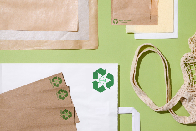 備品・消耗品の原材料には再生紙などの環境配慮型製品を導入