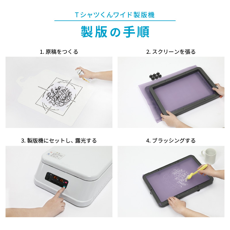 シルクプリント製版手順