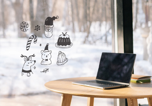 オフィスを冬仕様に!手軽に季節感をプラスできるデコレーション
